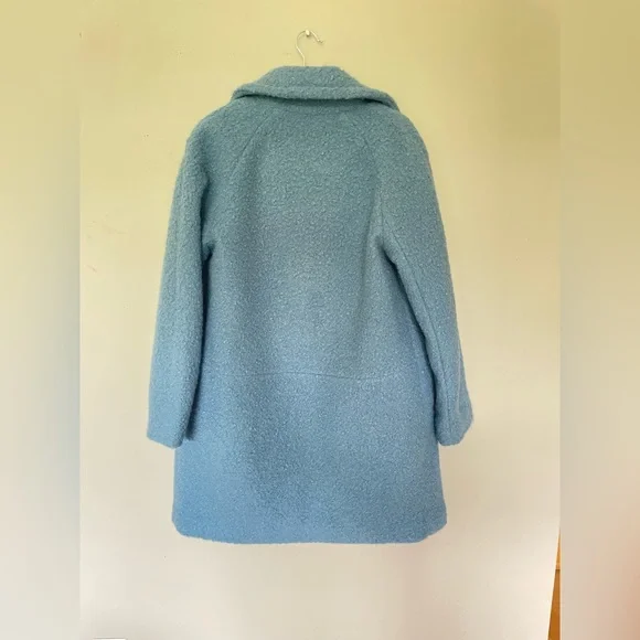 BCBGMaxAzria Light Blue Teddy Jacket Coat - Picture 4 of 9